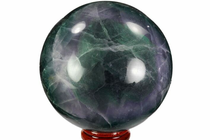 Colorful, Banded Fluorite Sphere - China #109655